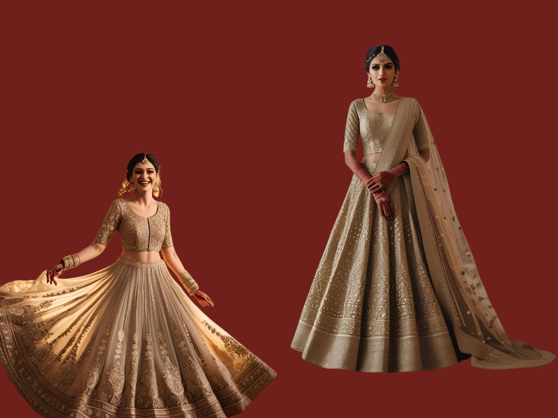mehndi outfits for bride