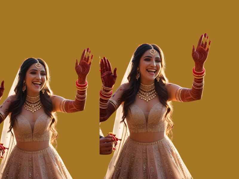 mehndi outfits for bride
