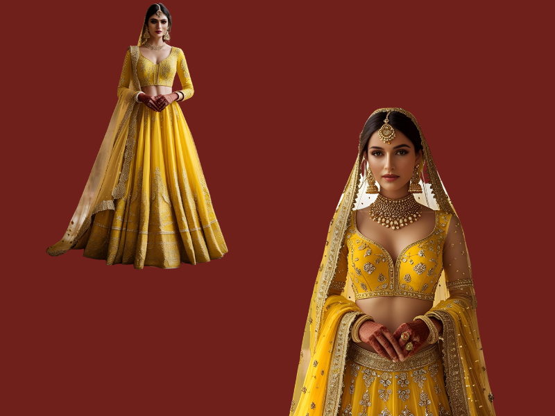 Haldi clothes for women like bridesmaid