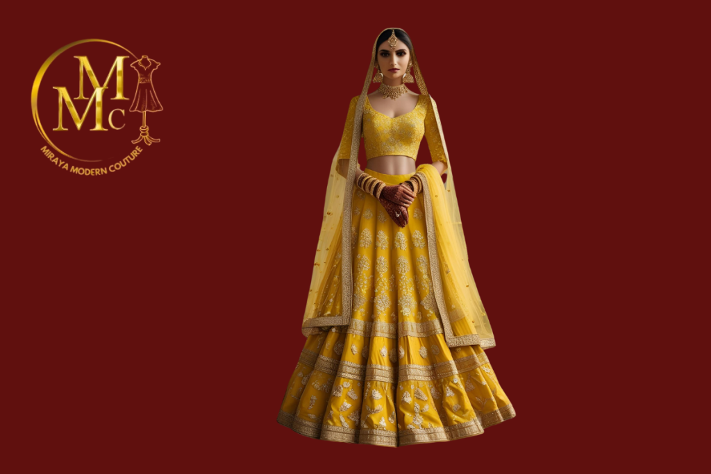 Haldi outfits for brides
