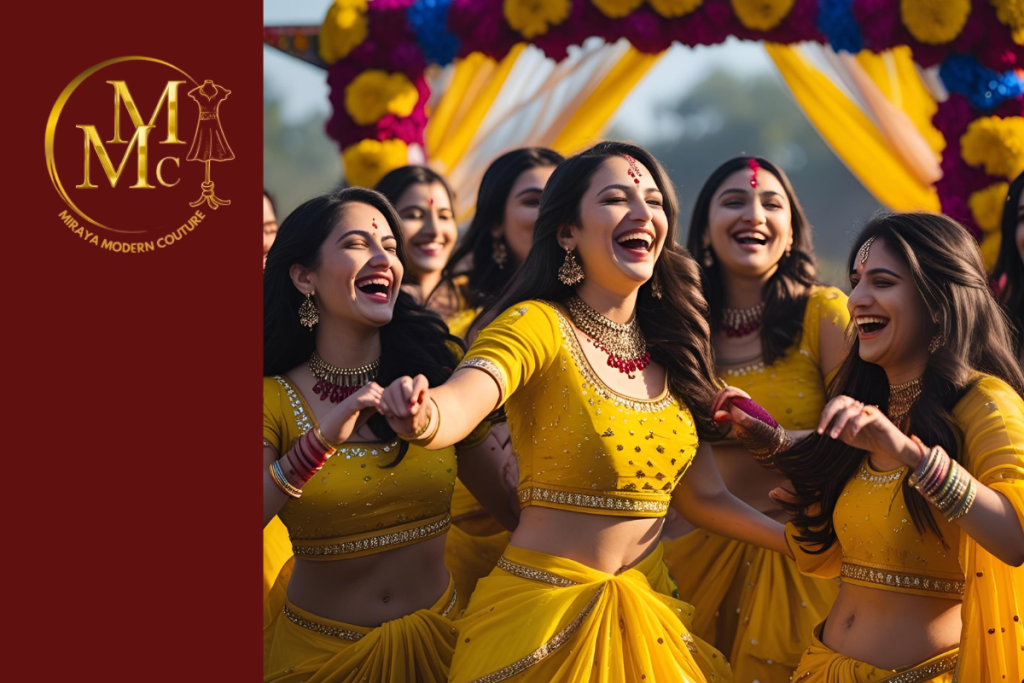 Haldi clothes for women like bridesmaid